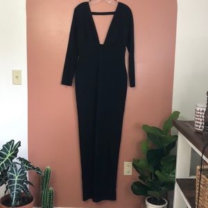 Long Black Windsor Dress